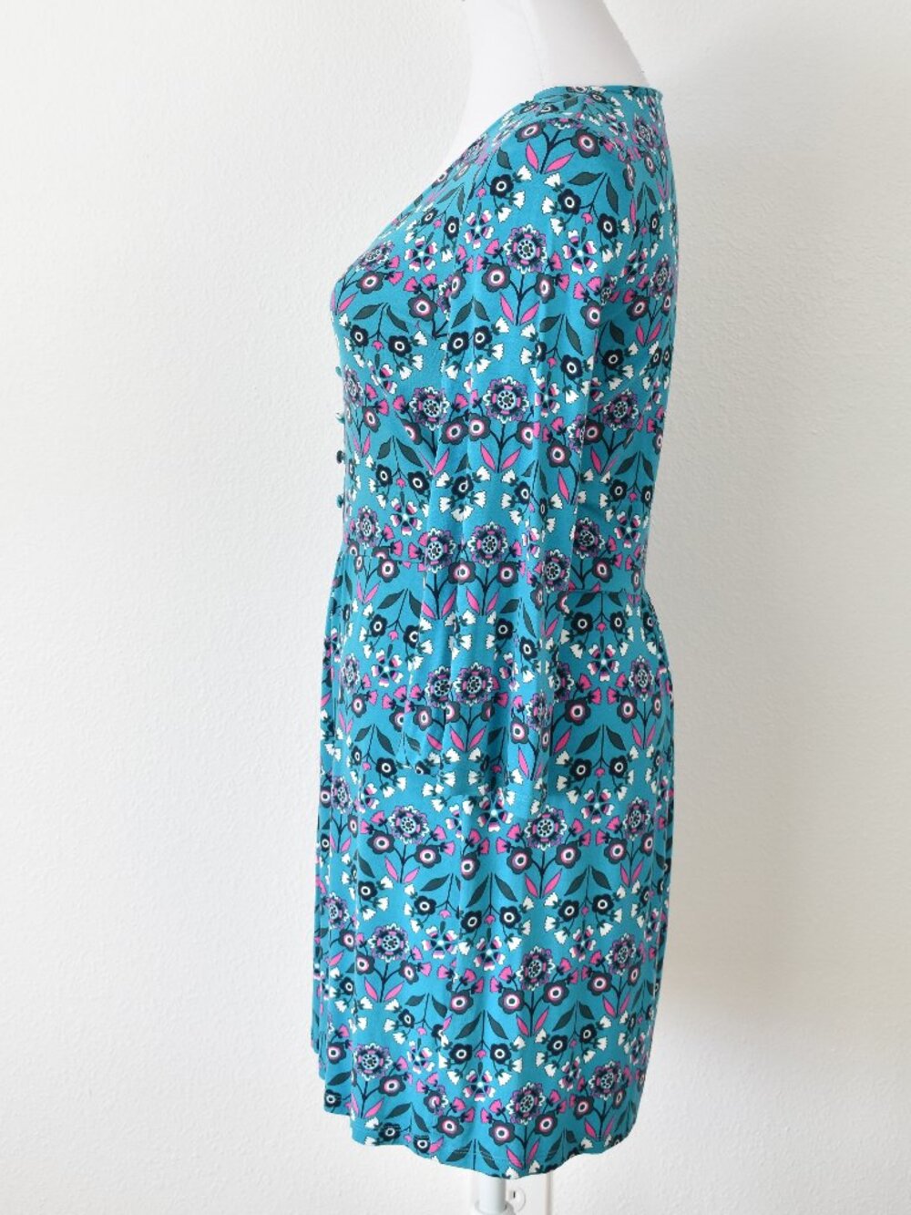 Boden Scarlett Jersey Tunic Blue Floral - 6 - Picture 9 of 10